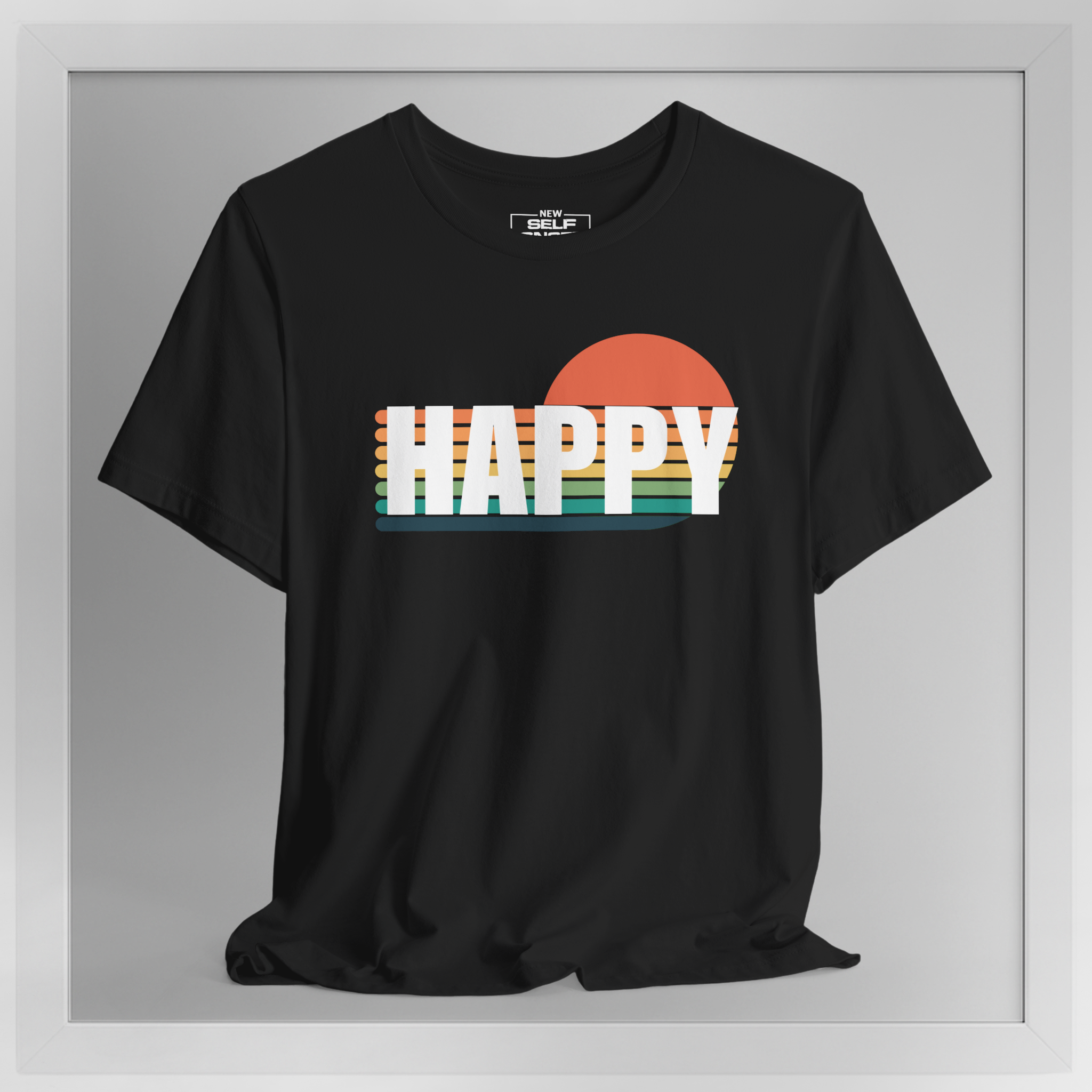 HAPPY Retro Sunset Edition - New Self Concept Shirt™ | Mirror Work Shirt