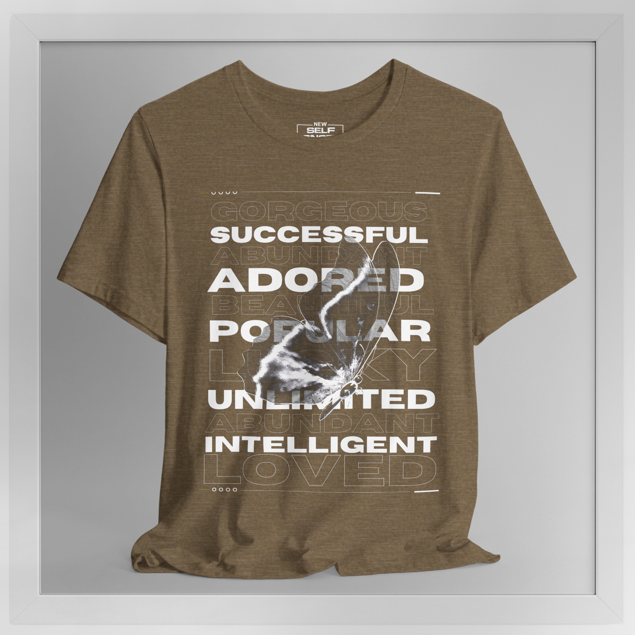 Adored, Abundant, Unlimited – New Self Concept Shirt™ | Mirror Work Shirt