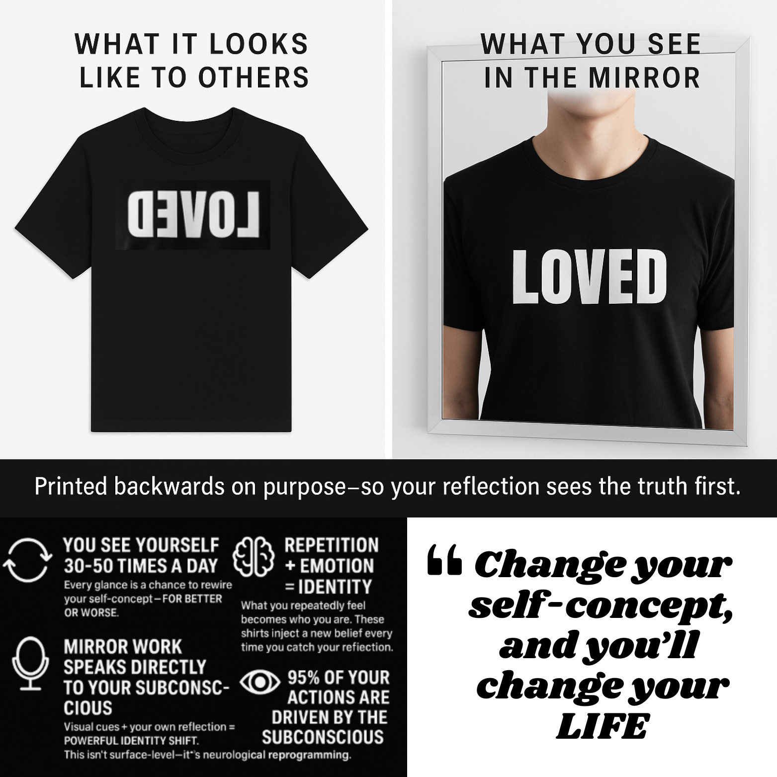 ICONIC MUSIC MAKER – New Self Concept Shirt™ | Mirror Work Shirt